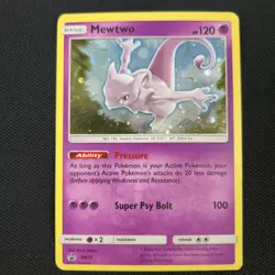 FART SWIRL 🌀💫 Mewtwo SM77 Black Star Cosmos Holo Promo Nintendo Pokemon Card - Image 3