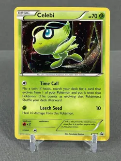 CELEBI 2017 POKEMON Black Star Promo COSMOS #XY187 - Mini Hand SWIRL NM/LP #2 - Image 1