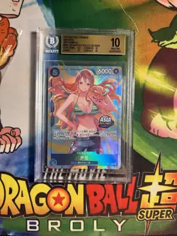 2025 ONE PIECE JAPANESE MINI-TIN PACK SET VOL.2 BISAI #112 NAMI - Beckett 10! - Image 2