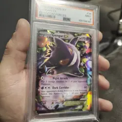 2014 Pokemon XY Phantom Forces #34 Gengar EX PSA 9 MINT - Image 2