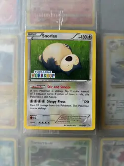 Pokemon TCG Snorlax #80/106 Build-A-Bear Workshop Promo Card Nm Factory Sealed - Image 1