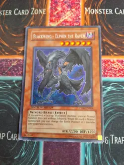 Yu-Gi-Oh! Blackwing - Elphin the Raven CT06-ENS01 Limited Secret Rare NM/LP - Image 1