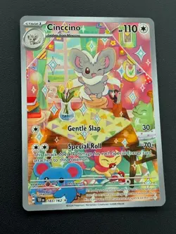Pokemon TCG Temporal Forces - Cinccino - 183/162 Illustration Rare - Image 1
