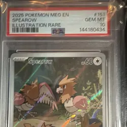 Pokemon Spearow PSA 10 Illustration Rare Holo EN Me01: Mega Evolution 151/132 - Image 3