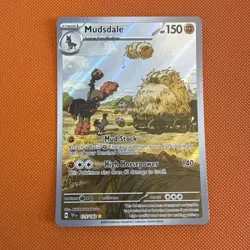 Pokemon Mudsdale TCG Temporal Forces Illustration Rare Card 175/162 - Image 1