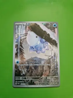 Pokemon TCG Snom Holo Card Illustration Rare S&V: Temporal Forces 168/162 - Image 1