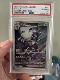 Pokemon TCG Steelix 150/132 Illustration Rare, Mega Evolution, Psa 10 - Image 1