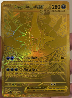 Mega Darkrai EX Gold Full Art Holo 120/084 English Pokemon TCG - Pack Fresh - Image 3