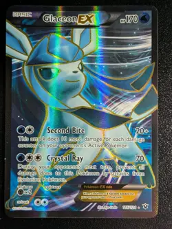 Pokemon TCG Glaceon EX [Full Art] Holo Ultra Rare XY Fates Collide 116/124 - Image 1
