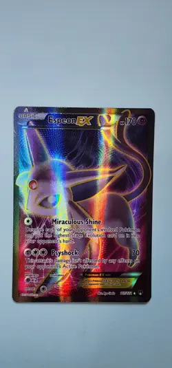 Pokemon TCG Espeon EX Holo Full Art Ultra Rare Card 117/122 XY Breakpoint - Image 1
