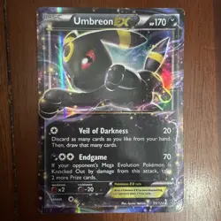 Pokemon TCG Umbreon EX 55/124 Holo Ultra Rare Fates Collide English 2016 170HP - Image 1