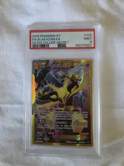 Pokemon TCG Alakazam EX Fates Collide 125/124 Full Art Secret Rare Card Psa 9! - Image 1