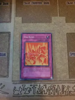 YUGIOH TCG BIG BURN IOC-047 SUPER UNLIMITED EDITION LP 1996 - Image 1