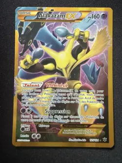 Pokemon Alakazam-EX TCG Fates Collide Holo Card 125/124 (FRENCH) - Image 1
