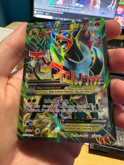Pokemon TCG Mega Houndoom EX Full Art 154/162 XY Breakthrough lightly played - Image 1