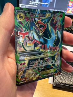 Pokemon TCG Mega Houndoom EX Full Art 154/162 XY Breakthrough lightly played - Image 2
