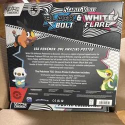 Pokemon Unova Poster Collection Black Bolt White Flare X 6 - Opened Case 6 pack - Image 3
