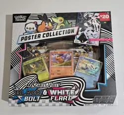 Pokemon TCG: Black Bolt & White Flare- Unova Poster Collection -Factory Sealed - Image 1