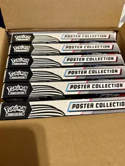 Pokemon Unova Poster Collection Black Bolt White Flare X 6 - Opened Case 6 pack - Image 1