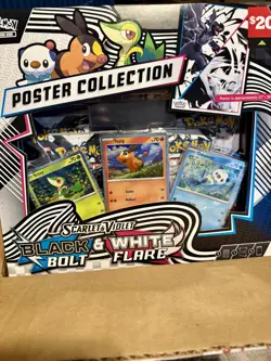 Pokemon Unova Poster Collection Black Bolt White Flare X 6 - Opened Case 6 pack - Image 3