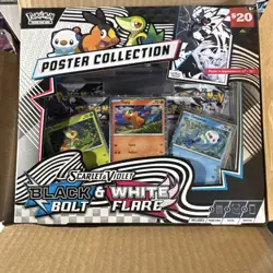 Pokemon TCG Black & White Bolt/White Flare Poster Case (6) EN - Image 2