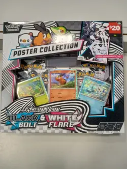 Pokemon Scarlet & Violet Black Bolt & White Flare Poster Collection Brand New - Image 1