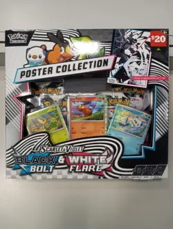 Pokemon Scarlet & Violet Black Bolt & White Flare Poster Collection Brand New - Image 2
