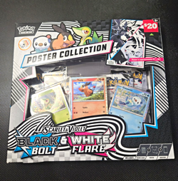 Pokemon TCG Poster Collection Box S&V Black & White Bolt/Flare Poster Promo - Image 1