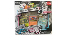 Pokemon Scarlet & Violet Black Bolt White Flare Poster Collection Sealed Box - Image 1