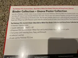 1 Pokemon TCG White Flare Black Bolt Binder and Poster Collection (Sam's Club) - Image 5