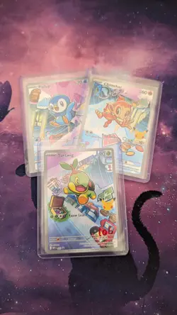 Pokemon TCG First Partner Illustration Collection Series 1 Gen 4 Sinnoh Starters - Image 1