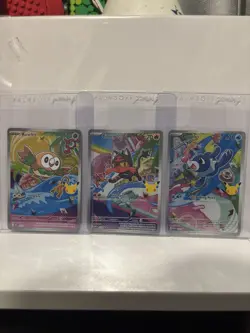Pokemon First Partners Series 1 Gen 7 Alola Promos Rowlet Litten Popplio - Image 1