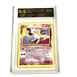 2000 Pokemon Black Star Mew Promo Pokemon League #8 FCG 8.5 NEAR MINT - Image 1