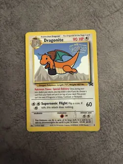 Dragonite No. 5 – WOTC Black Star Promo – Vintage 1999 Pokemon TCG Card LP - Image 1