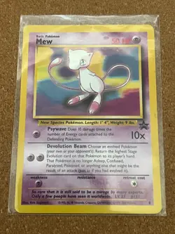 Mew 8 Black Star Promo WOTC LP Condition Pokemon TCG - Image 1