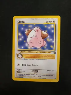 Cleffa #31 WoTC Black Star Promo Pokemon League Vintage 2001 Lp - Image 1