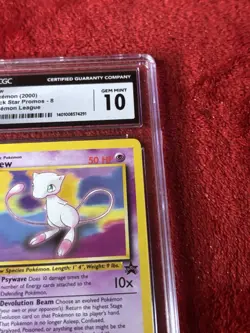 Mew Non Holo CGC 10 Gem Mint- WOTC Black Star Promo - Pokemon TCG - Image 2