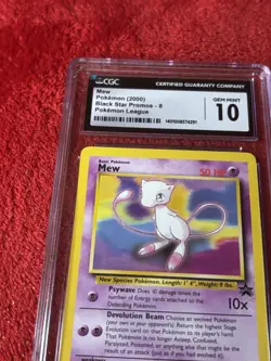 Mew Non Holo CGC 10 Gem Mint- WOTC Black Star Promo - Pokemon TCG - Image 3