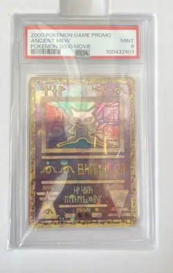 Pokemon Ancient Mew Mint Graded Base Movie Promo TCG Card 2000 WOTC Holo PSA 9 - Image 1