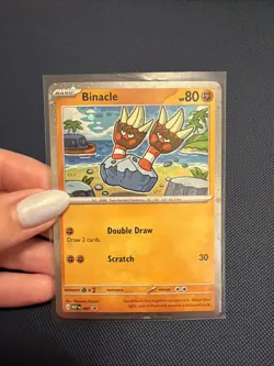 Pokemon TCG Pitch Black MEP 087 Binacle Black Star Promo Cosmos Holo NM - Image 1