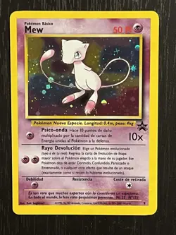 1999 Pokemon MEW #9 Wizards Black Star Promos Cosmos Holo Psychic SPANISH - Image 1
