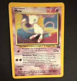 2000 Mew Black Star Promo Holo #9 WOTC Pokemon TCG - Image 1