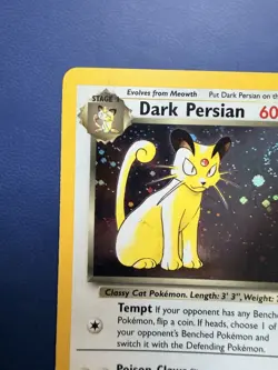 Pokemon WOTC TCG Dark Persian Black Star Promo Holo - Image 2