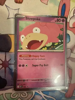 Pokemon TCG Slowpoke 086 (Cosmos Holo) Me: Mega Evolution Black Star Promo MINT - Image 1