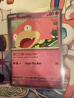 Pokemon TCG Slowpoke 086 (Cosmos Holo) Me: Mega Evolution Black Star Promo MINT - Image 3