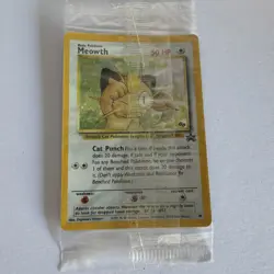 Pokemon TCG Meowth Holo Black Star Vintage 2000 Promo #10 Gameboy Exclusive NEW! - Image 1
