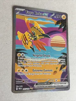 Pokemon TCG Tapu Koko EX Paradox Rift Holo Card 247/182 Special Illustration - Image 2