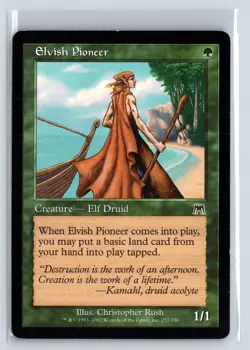 ELVISH PIONEER - Onslaught - MTG Magic the Gathering Card - Common - Image 1
