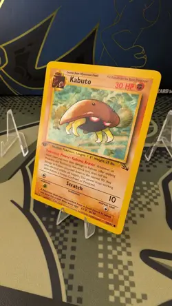 Pokemon TCG Kabuto 1st Edition 50/62 Common - Fossil - LP - Image 1