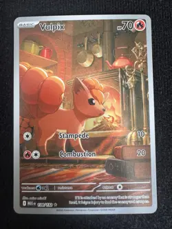 Pokemon TCG Vulpix 138/132 ME01 Mega Evolution Holo IR English - Image 1